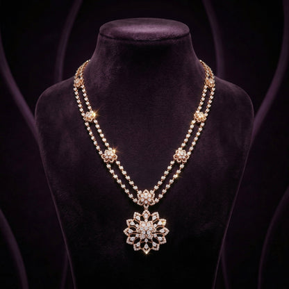 Floral Symphony Diamond Necklace