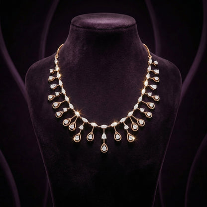 Dewdrop Cascade Diamond Necklace