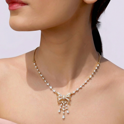Whispering Ribbon Necklace