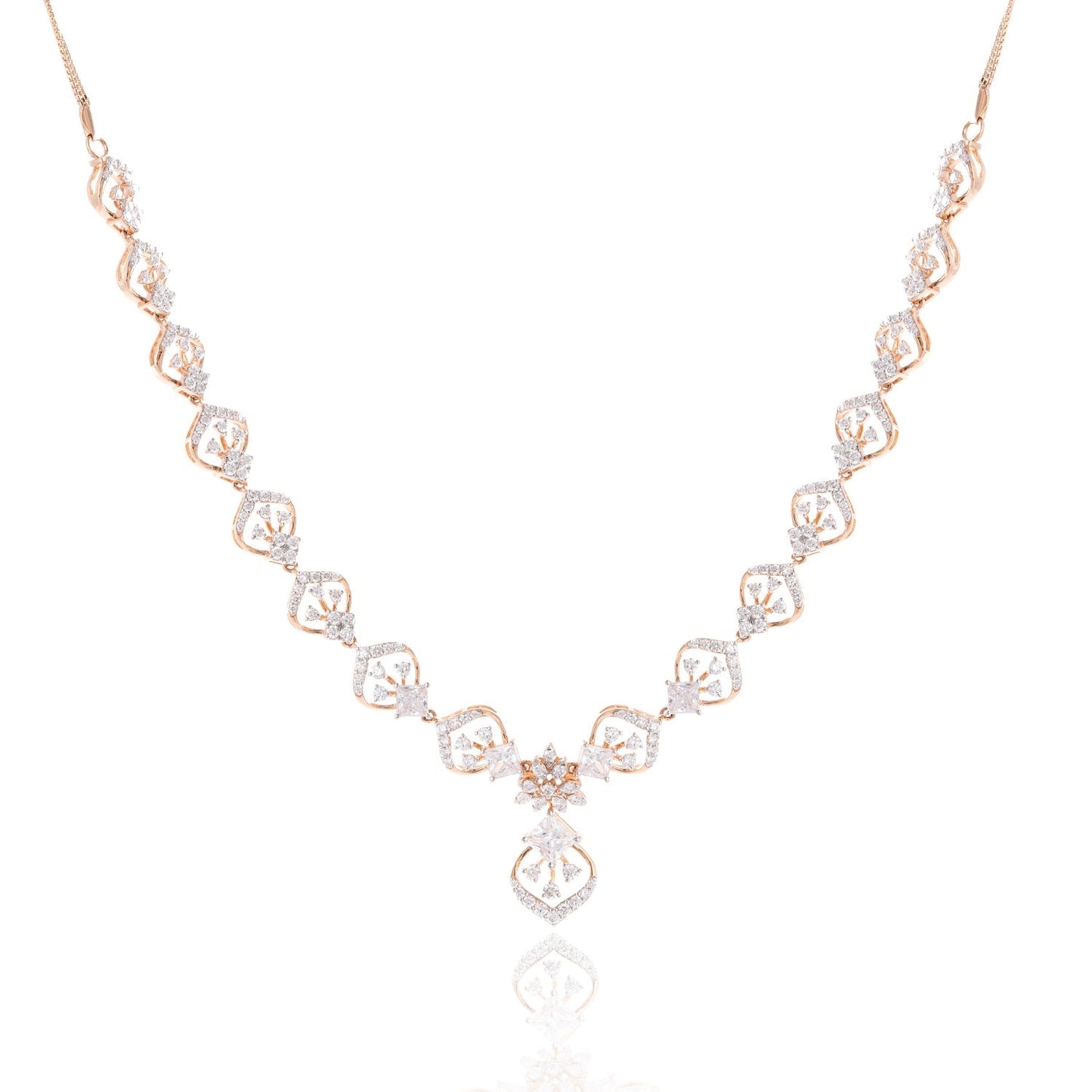 Ornate Link Diamond Necklace