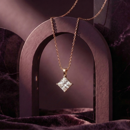 Lumina Solitaire Diamond Pendant