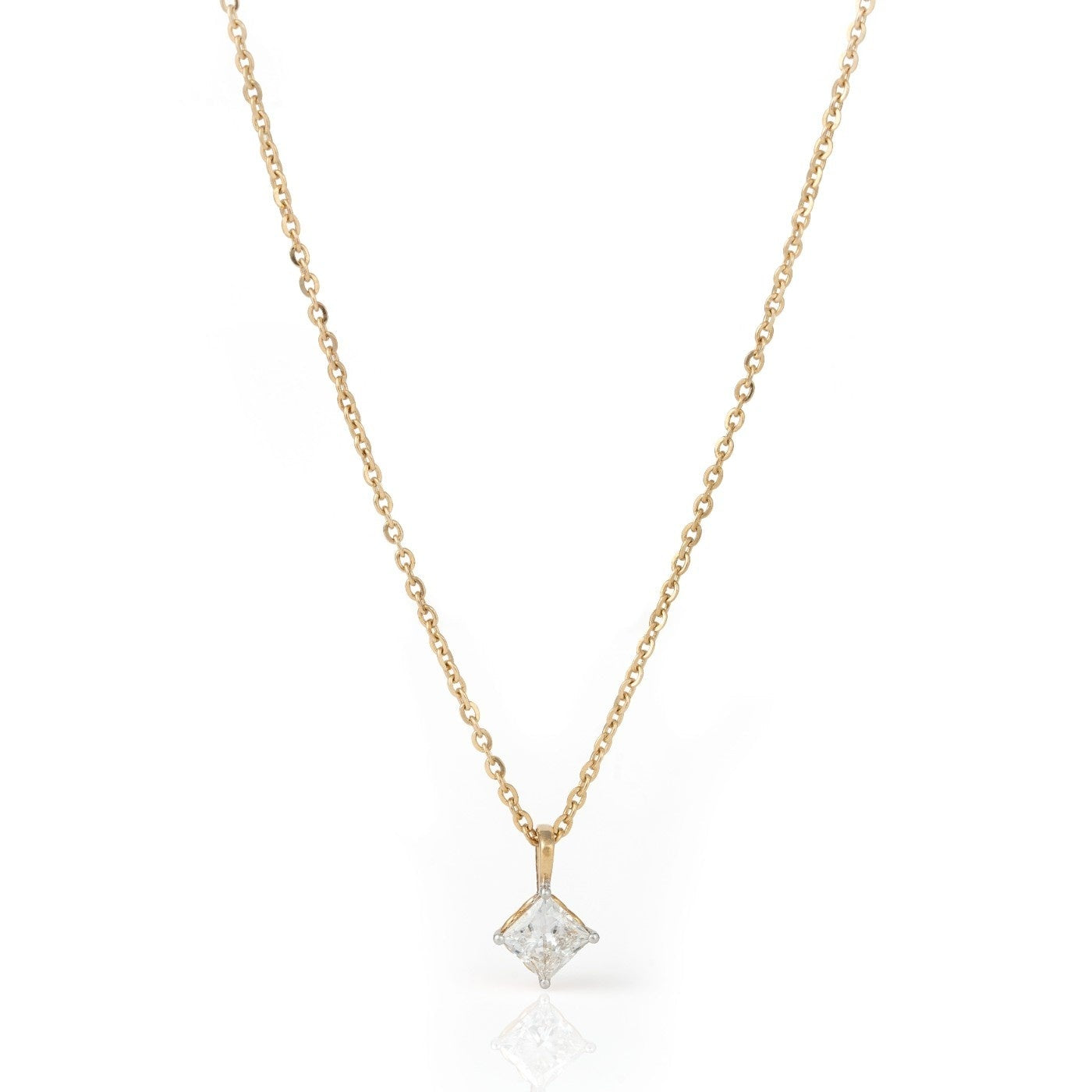 Lumina Solitaire Diamond Pendant