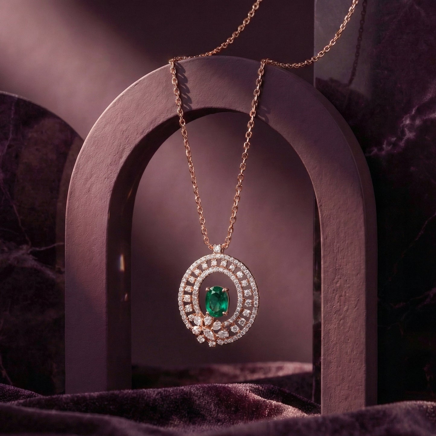 Emerald Bloom Necklace