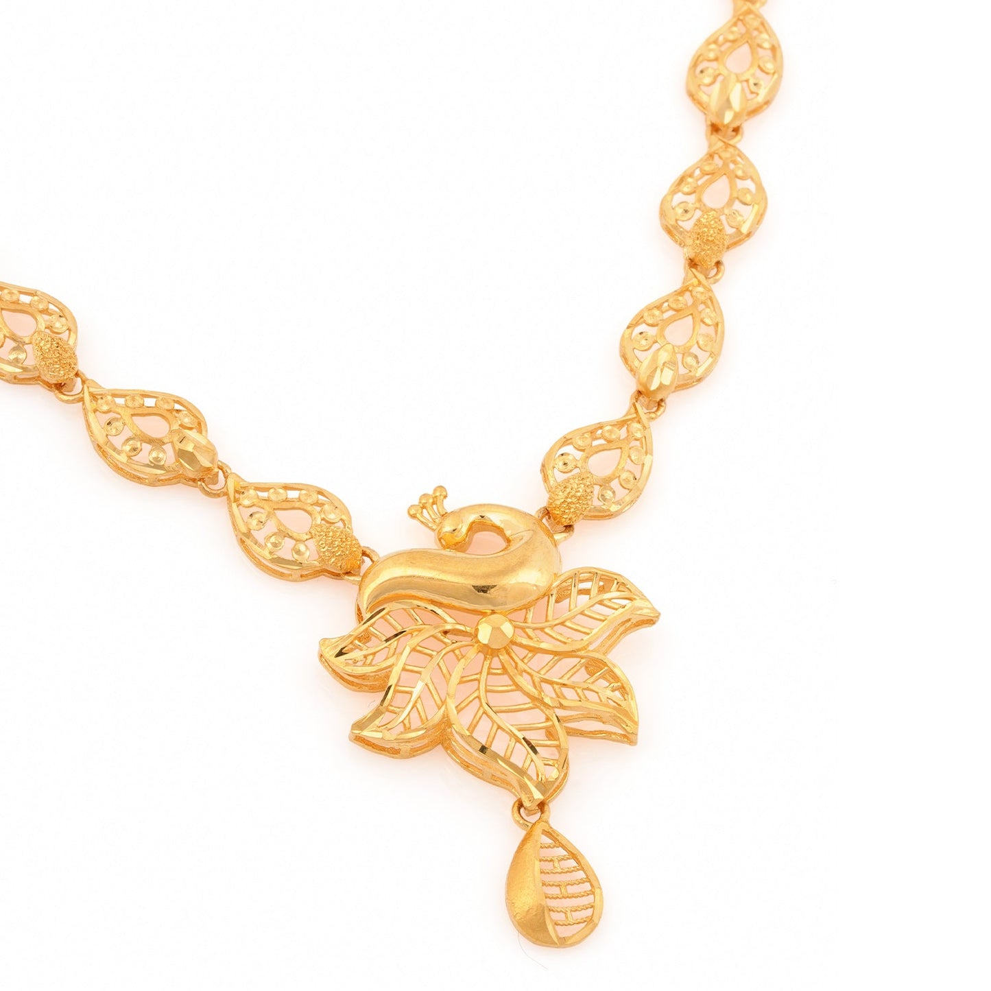 Mayura Lotus Gold Necklace