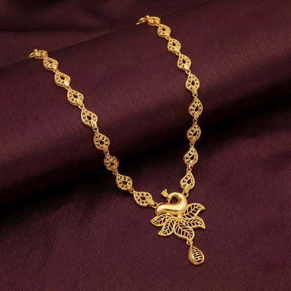 Mayura Lotus Gold Necklace