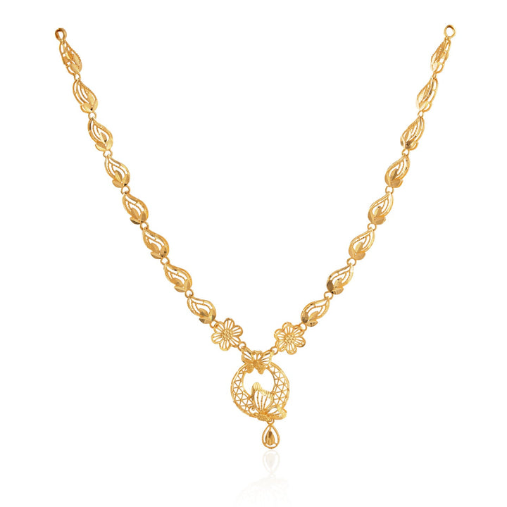 Vasira Floral Gold Necklace