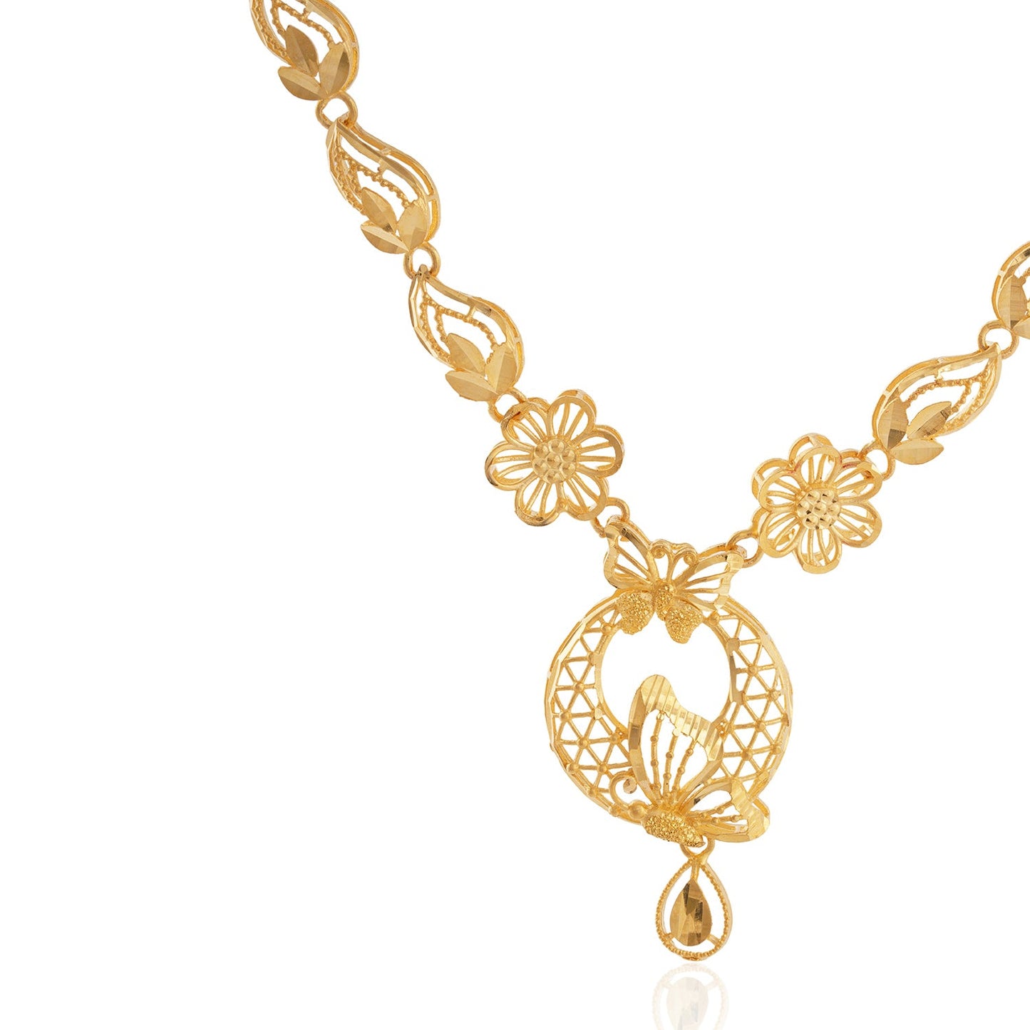 Vasira Floral Gold Necklace