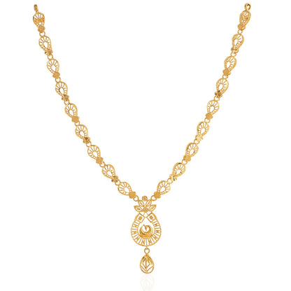 Peacock Grace Gold Necklace