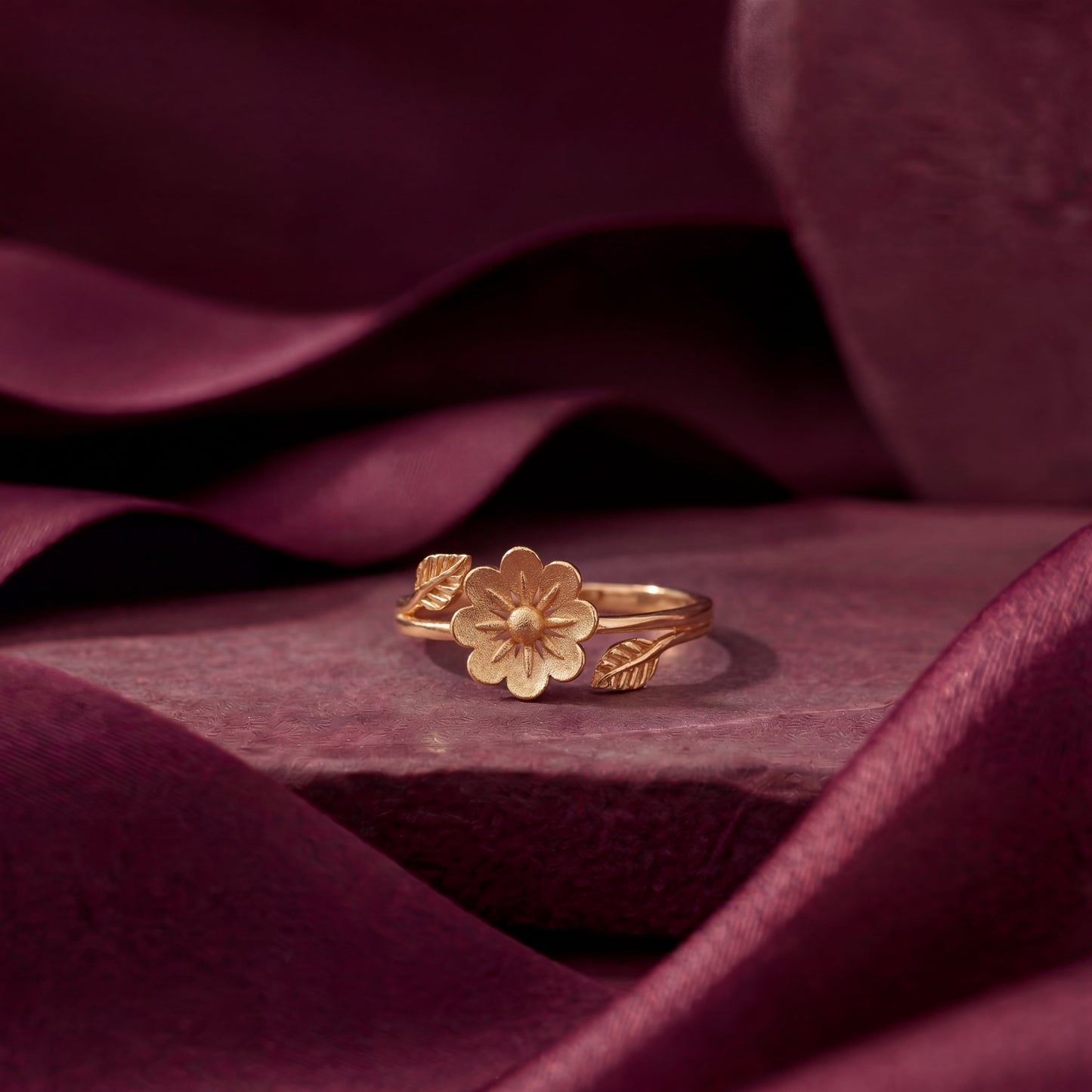 Pushpa Bloom Gold Ring