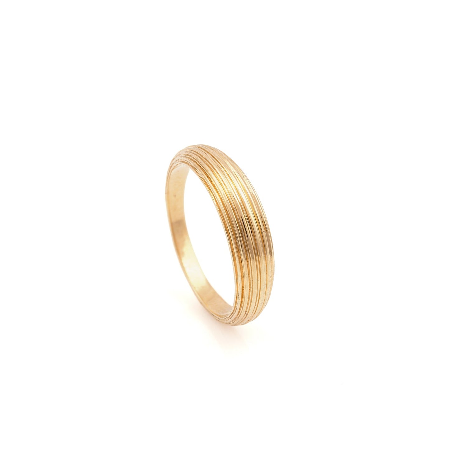 Rekha Layered Gold Band Ring