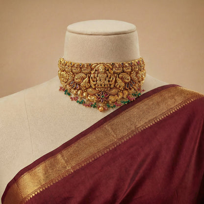 Golden Divine Lakshmi Choker