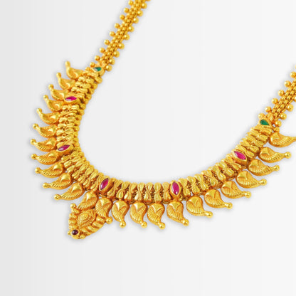 Golden Traditional Mango Necklace