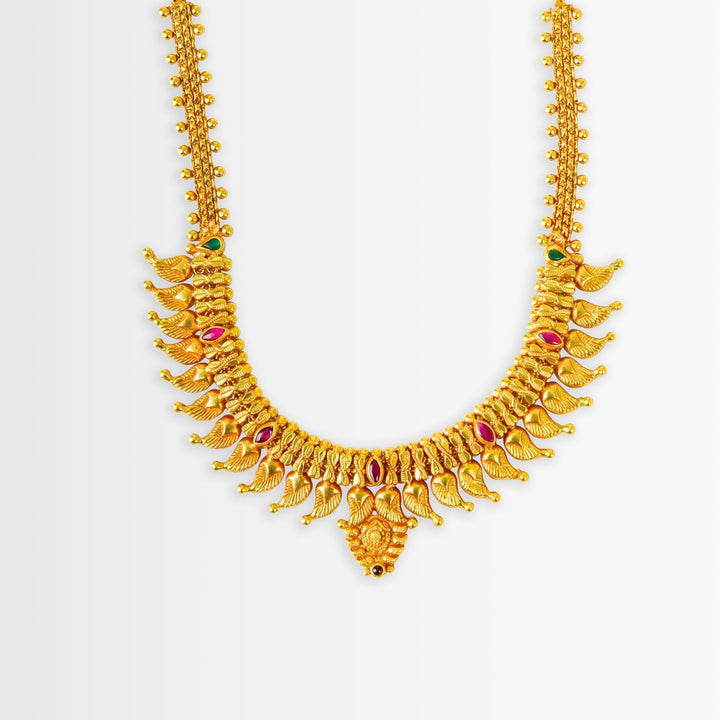 Golden Traditional Mango Necklace