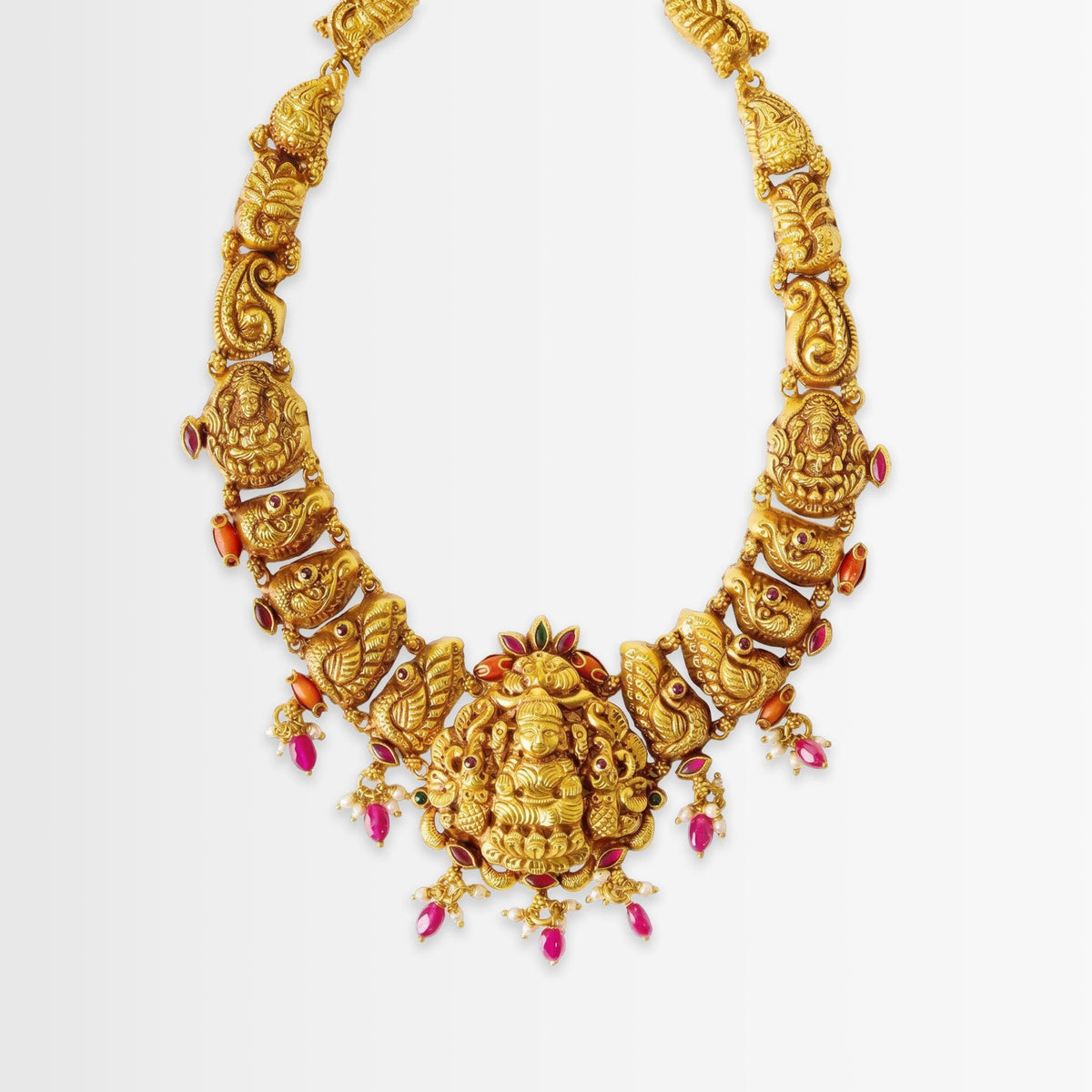 Golden Lakshmi Nakshi Haar