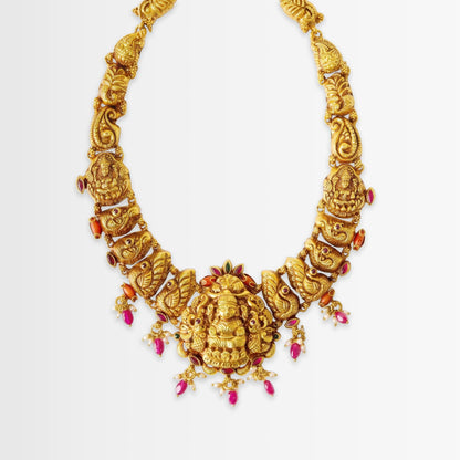 Golden Lakshmi Nakshi Haar