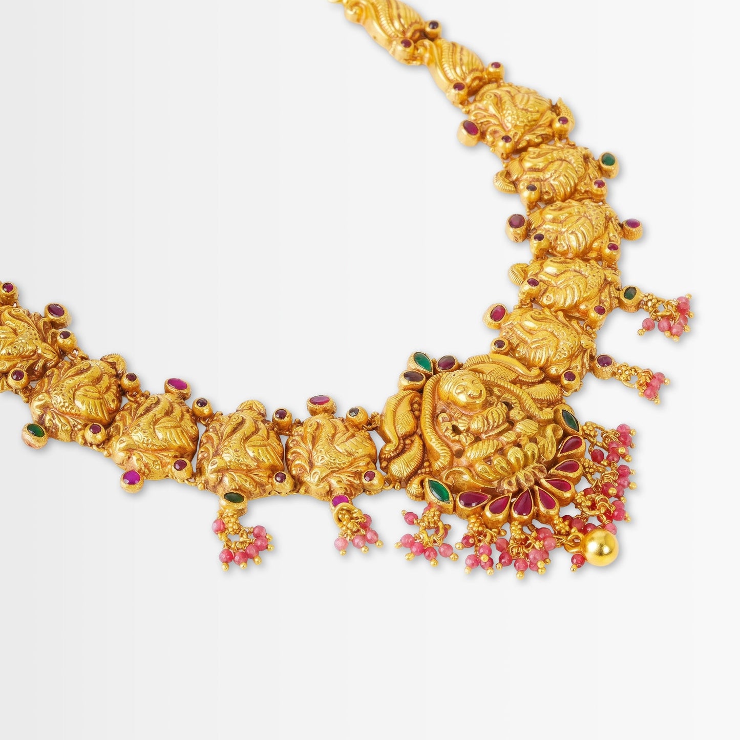 Golden Suhasini Mayur Necklace