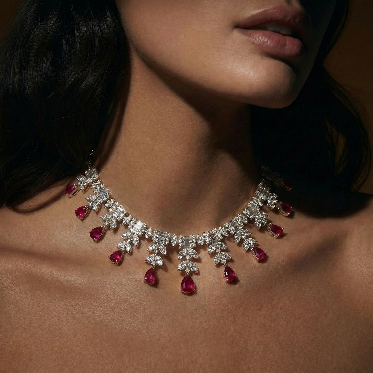 Crimson Drop Necklace