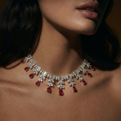Crimson Drop Necklace