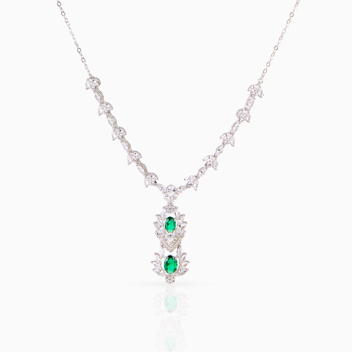 Emerald Linear Necklace