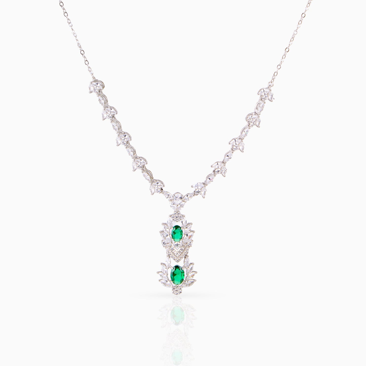 Emerald Linear Necklace