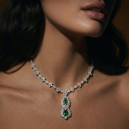 Emerald Linear Necklace