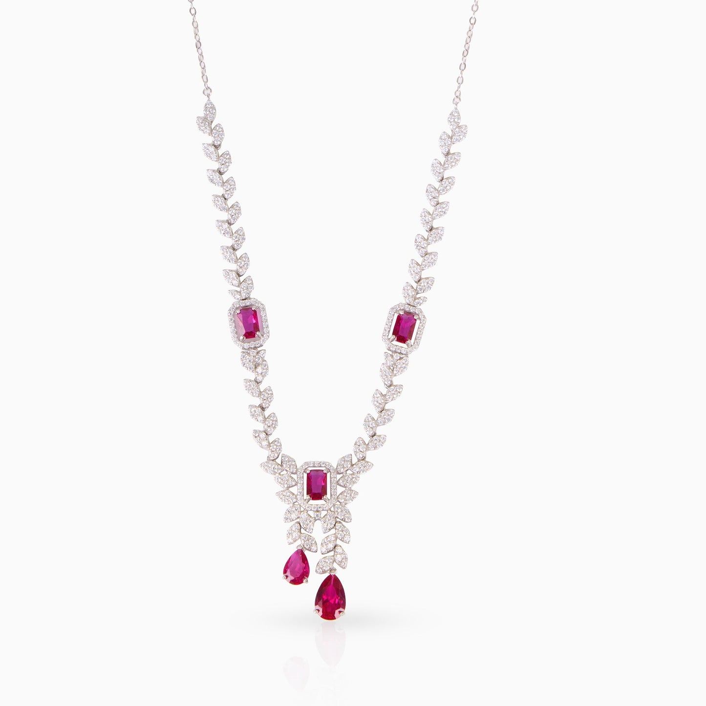 Ruby Drops Necklace