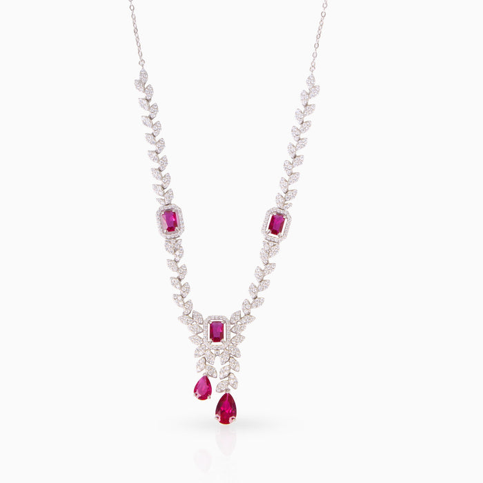 Ruby Drops Necklace