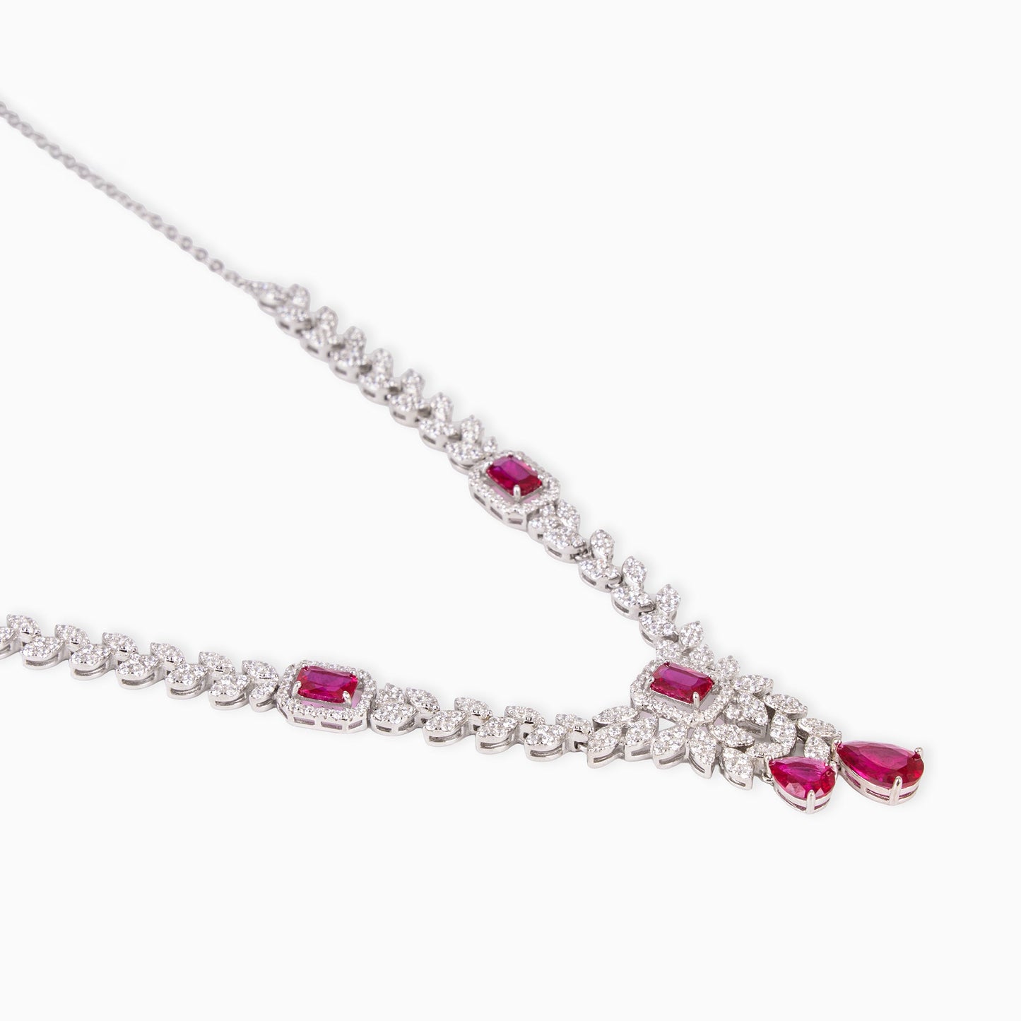 Ruby Drops Necklace