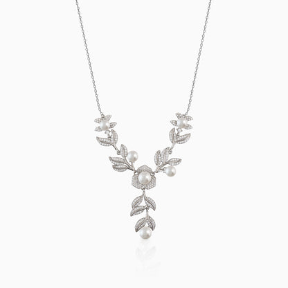 Pearl Leaf Necklace