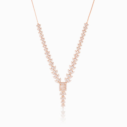 Rose Gold Leaf Necklace