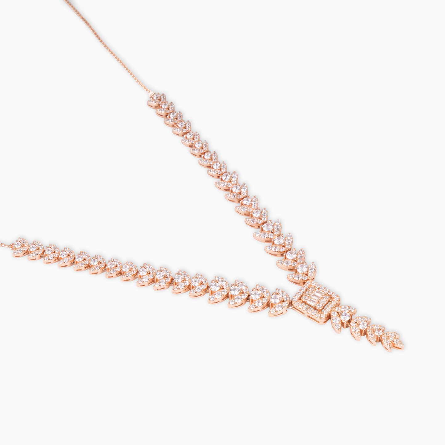 Rose Gold Leaf Necklace