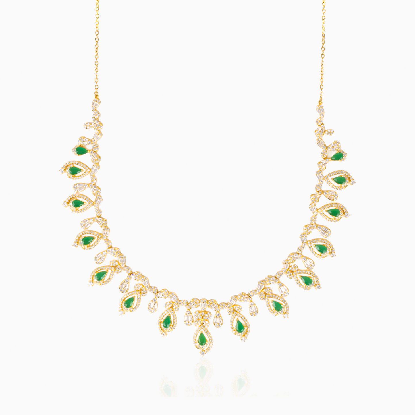 Emerald Teardrop Necklace