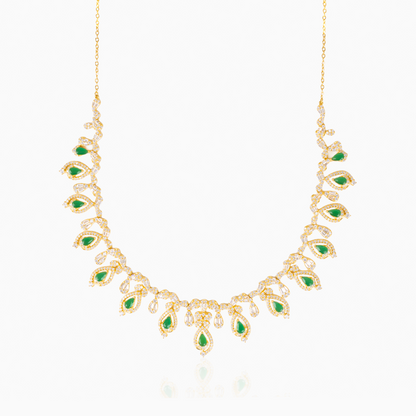 Emerald Teardrop Necklace