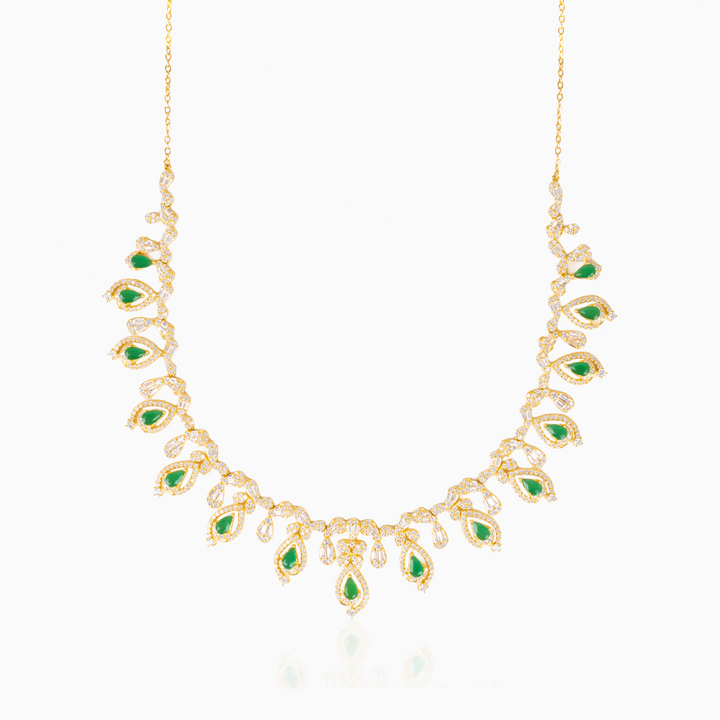 Emerald Teardrop Necklace