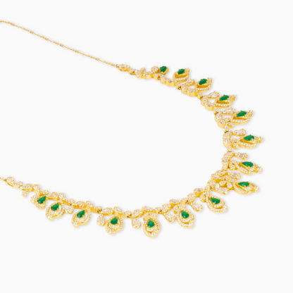 Emerald Teardrop Necklace
