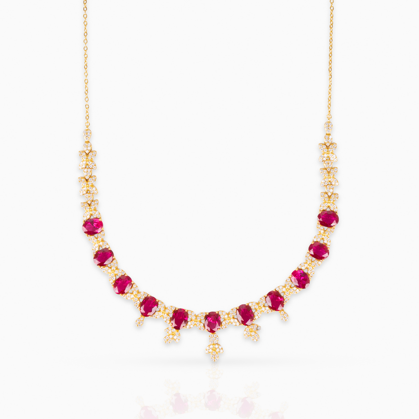 Ruby Crown Necklace