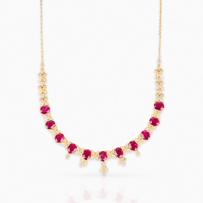 Ruby Crown Necklace