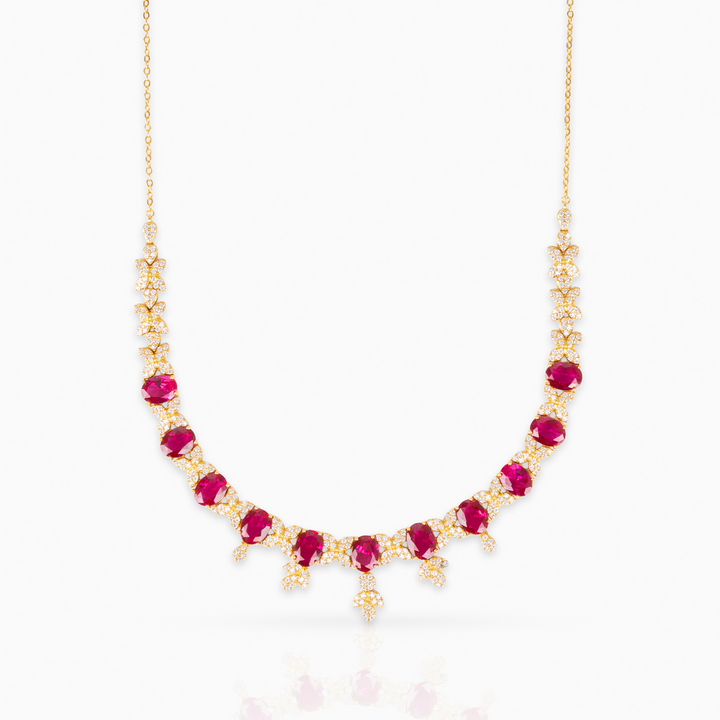 Ruby Crown Necklace