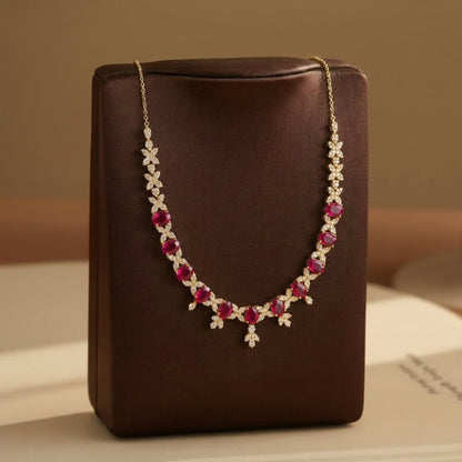Ruby Crown Necklace
