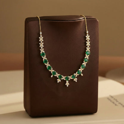 Emerald Oval Necklace