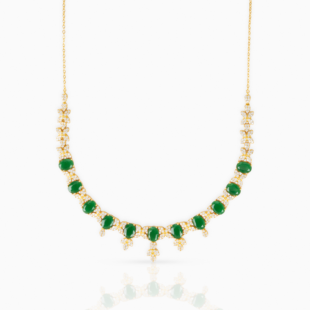 Emerald Oval Necklace