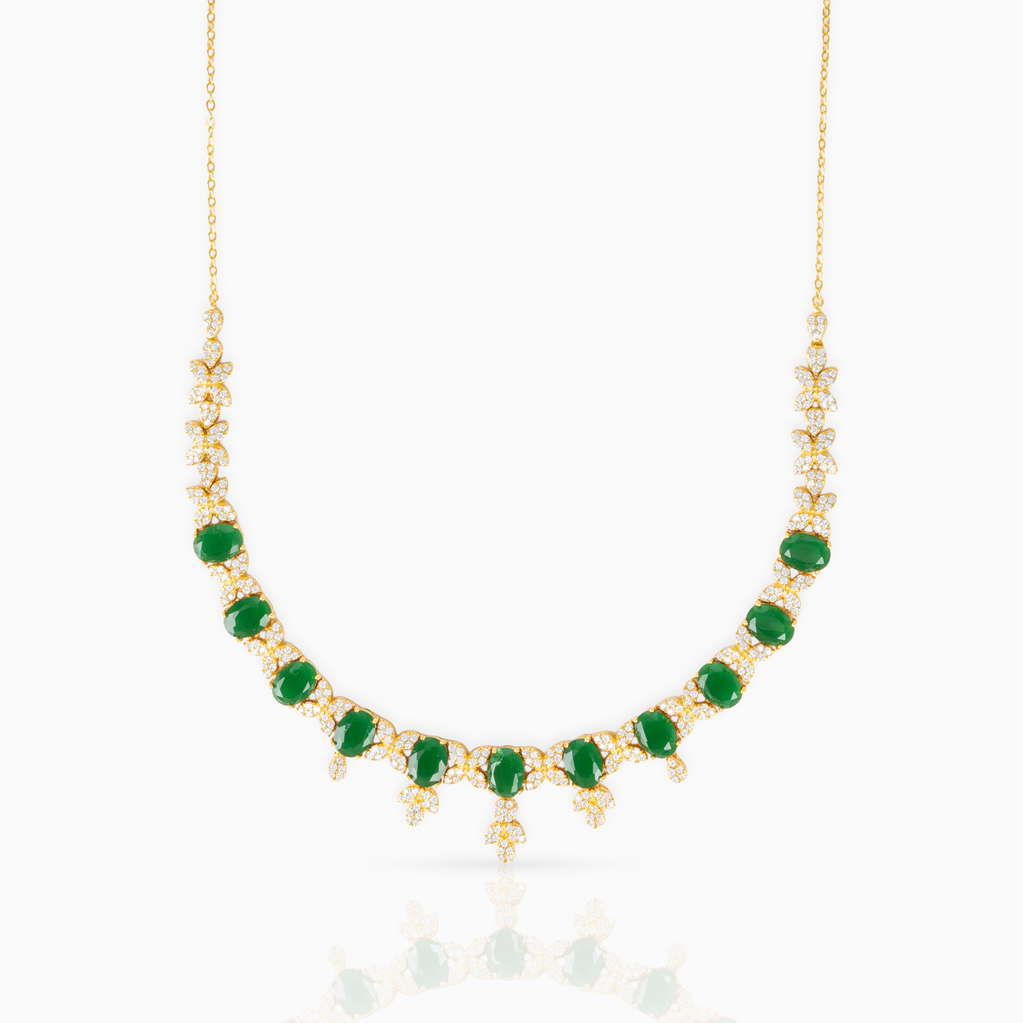 Emerald Oval Necklace