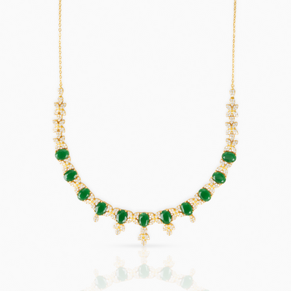 Emerald Oval Necklace
