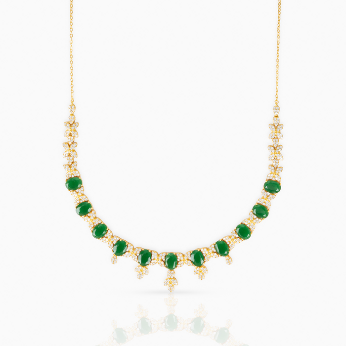 Emerald Oval Necklace