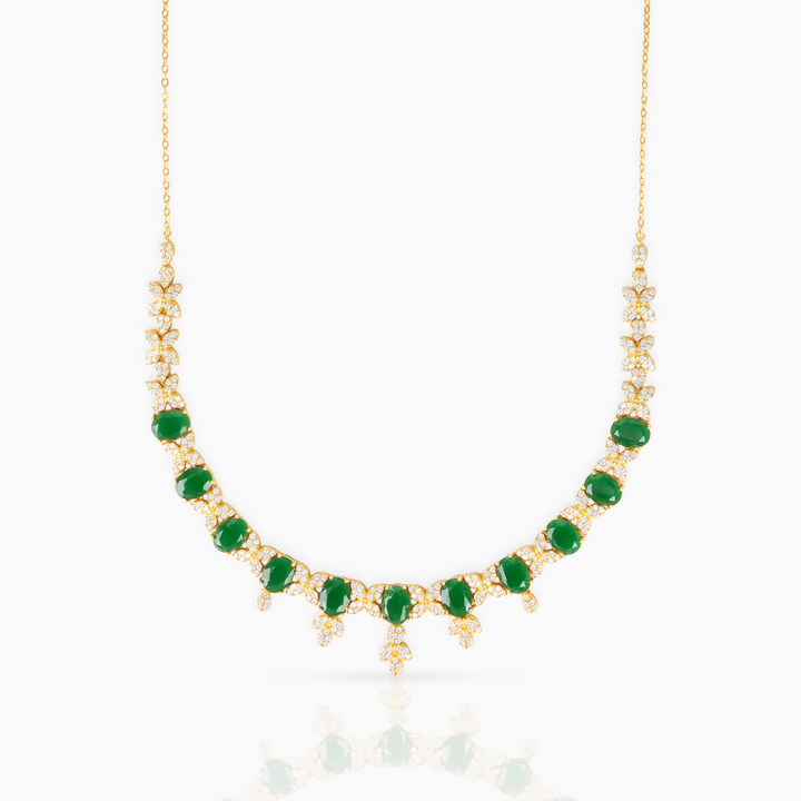 Emerald Oval Necklace