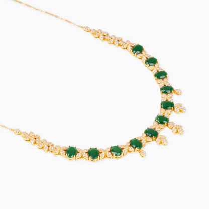 Emerald Oval Necklace