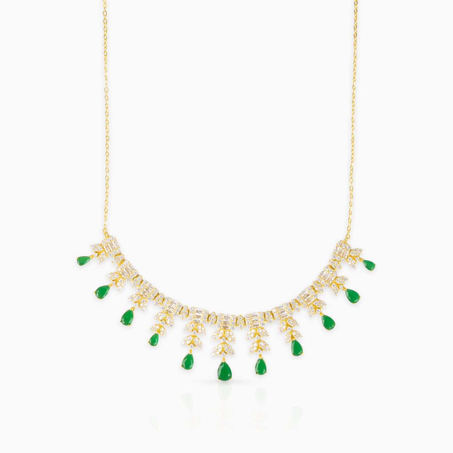 Emerald Flora Necklace