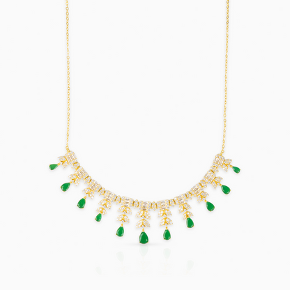 Emerald Flora Necklace
