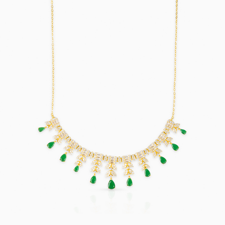 Emerald Flora Necklace