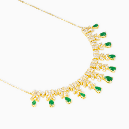 Emerald Flora Necklace